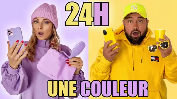 24H VIVRE MANGER UNE SEULE COULEUR ! (one color 24h challenge)