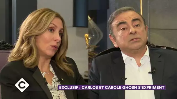 Exclusif : Carlos et Carole Ghosn s’expriment - C à Vous - 13/01/2020