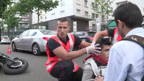 Secourir d'un accident de moto n'est pas sans risques