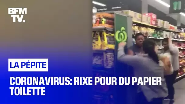 Coronavirus: Rixe pour du papier toilette