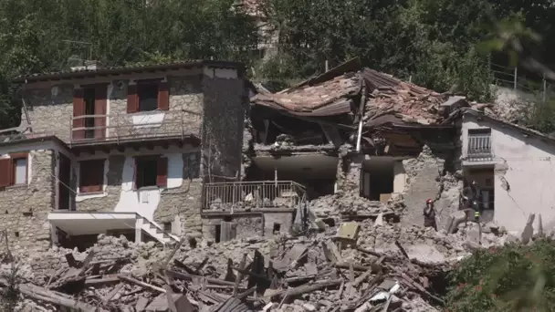 En Italie, des villages ravagés par un tremblement de terre