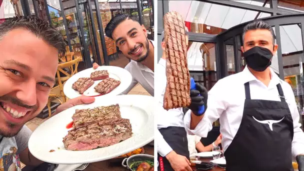 Un RESTO de VIANDES façon NUSRET "SALT BAE" à Paris ? - VLOG #1017