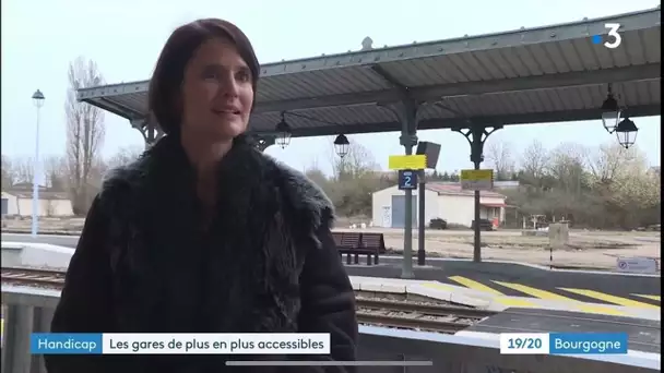 Avallon : la Gare SNCF accessible aux personnes à mobilité réduite