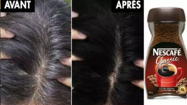 Une teinture maison efficace avec du café pour camoufler les cheveux blancs