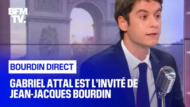 Gabriel Attal face à Jean-Jacques Bourdin en direct