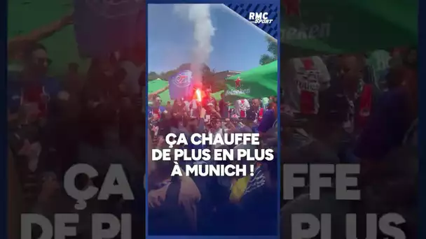 😯🔊 Les fans parisiens se font déjà entendre dans la fan zone à Munich