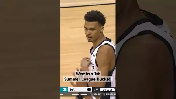 #1 Overall Pick Victor Wembanyama’s First Summer League Bucket! 👀 | #Shorts