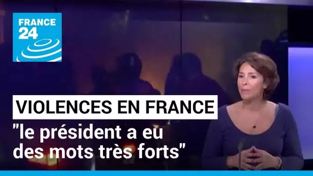 Nuit de violences en France : "le président a eu des mots très forts : inexplicable, inexcusable"