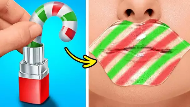 Créations de dernière minutes pour Noël 💄🪩 Astuces Incroyables pour se Préparer en 5 Minutes