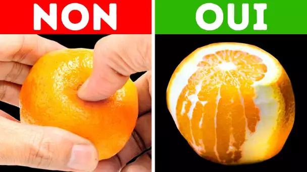 Voici La Façon La Moins Salissante D'éplucher Une Orange #short