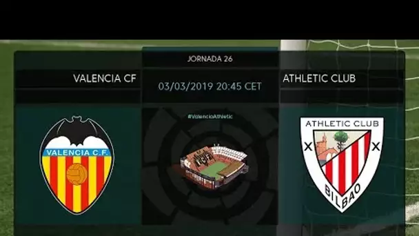 Calentamiento Valencia CF vs Athletic Club