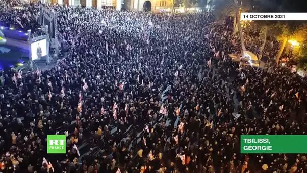 Géorgie : manifestation en soutien à l'ex-président Mikheïl Saakachvili