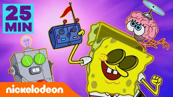 Bob l’éponge | 25 MINUTES des MEILLEURES inventions de Bob l’éponge ! | Nickelodeon France