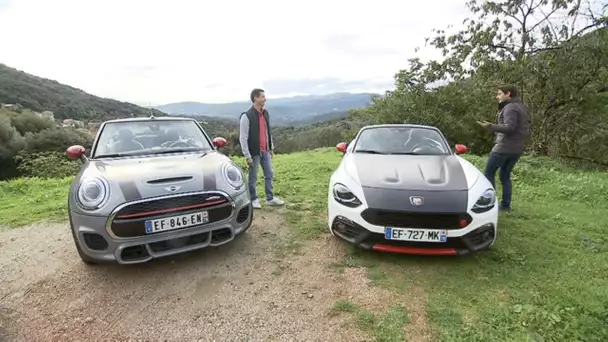 Abarth 124 Spider vs Mini Cabrio JCW