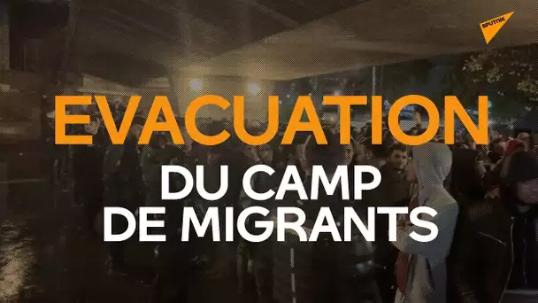 Évacuation du camp de migrants dans le nord de Paris