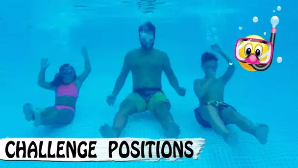 PISCINE CHALLENGE : Poses sous l&#039;eau / Family vlog