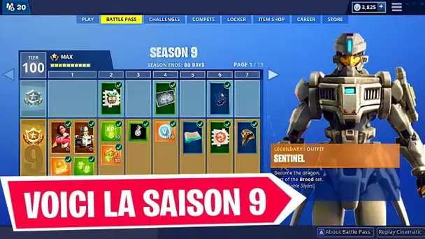 SAISON 9 FORTNITE J&#039;ACHÈTE TOUT LE PASS DE COMBAT