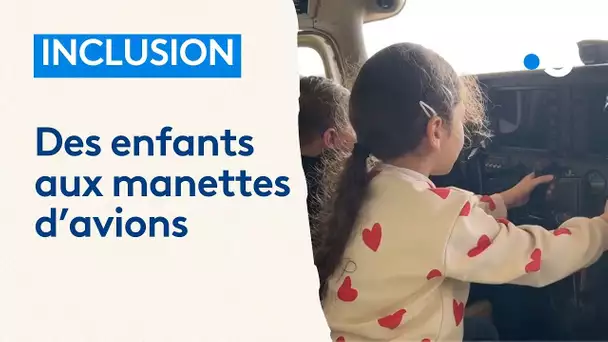 Inclusion : des enfants ordinaires et extraordinaires, porteurs de handicap, découvrent un aéroclub