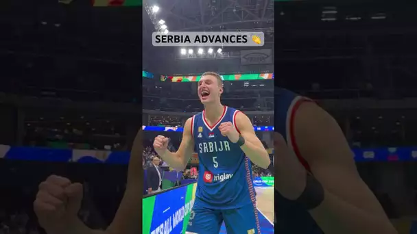 Serbia celebrates their Quarterfinals W! 🇷🇸 #FIBAWC | #Shorts
