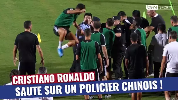 Quand Cristiano Ronaldo saute sur un policier chinois