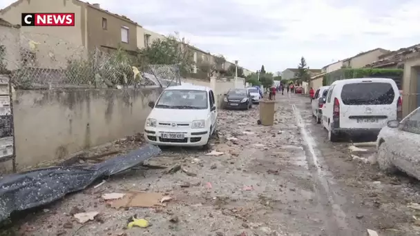 Une mini-tornade ravage un quartier de la ville d'Arles