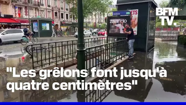 Un important orage de grêle s'est abattu sur l'ouest de l'Île-de-France