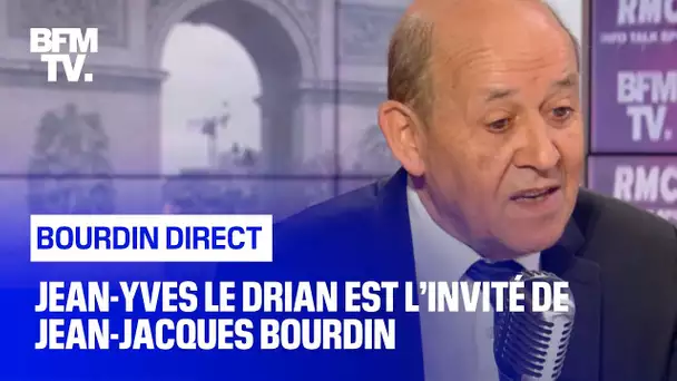 Jean-Yves Le Drian face à Jean-Jacques Bourdin en direct