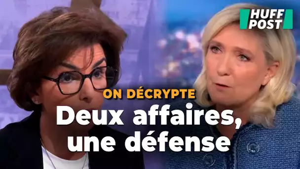 En pleine tempête judiciaire, on a comparé la défense de Rachida Dati à celle de Marine Le Pen