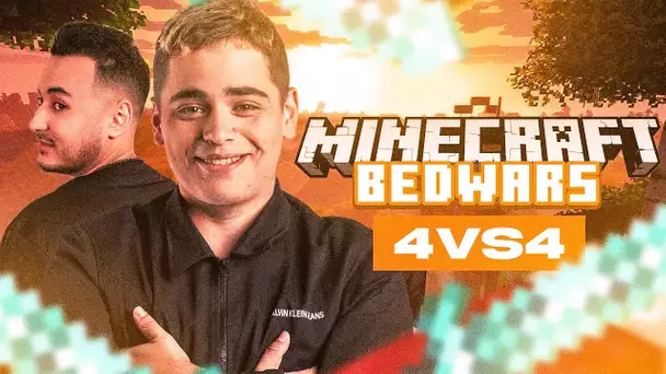 ON TESTE LE MODE 4V4 DE BEDWARS EN PRIVÉ AVEC GOTAGA, DOMINGO, HENRI etc...