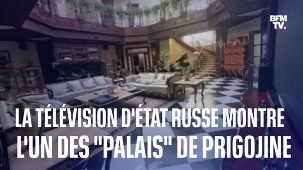 La télévision d'État russe montre les images de l'un des palais d'Evguéni Prigojine