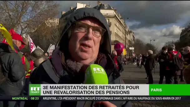 «Retraités martyrisés» : les retraités défilent à Paris pour de meilleures retraites et pensions