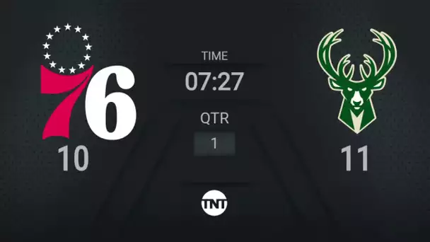 76ers @ Bucks | NBA on TNT Live Scoreboard