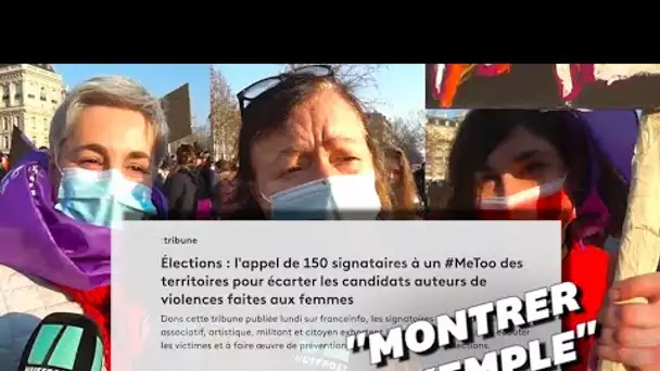 Écarter les candidats auteurs de violences sexuelles? La base, pour ces manifestantes