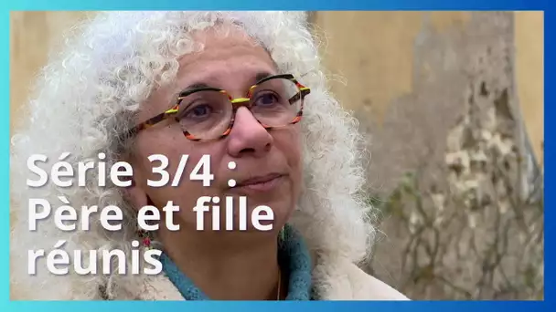 Père et fille réunis : son enfance à Chinon, une difficulté à être métisse