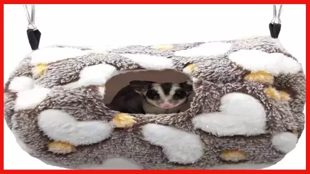 Hamster Plush Hammock Warm Sleeping Nest Bed for Syrian Hamster Gerbil Rat Mouse Sugar Glider