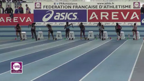 Nantes 2014 : Finale 60 m Espoirs F (Carolle Zahi en 7&#039;&#039;33)