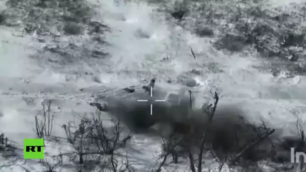 Un soldat du 1er corps d'armée russe s'est retrouvé face à face avec un drone  ukrainien