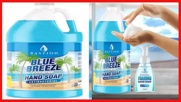 Blue Breeze Foaming Antimicrobial Hand Soap Refill 1 Gallon (128 oz) Refreshing Clean Scent Bulk