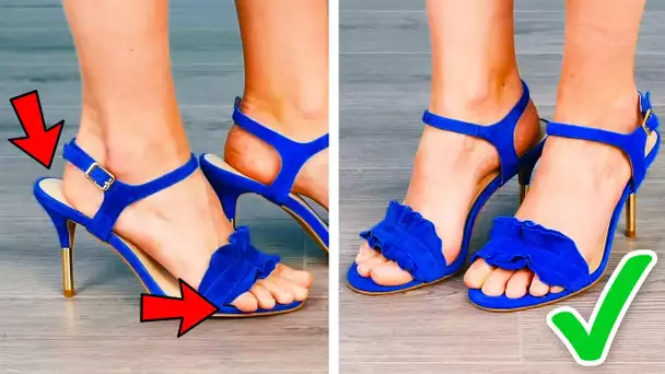 35 MANIÈRES FACILES D'AMÉLIORER TES CHAUSSURES || DES ASTUCES MALIGNES POUR LES FILLES