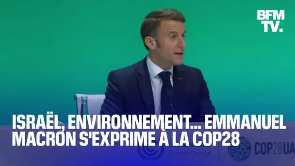 Situation en Israël, réchauffement climatique...La conférence de presse d'Emmanuel Macron à la COP28