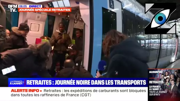 [Zap Télé] Un usager des transport en commun chute en plein duplex sur BFM TV ! (08/03/23)