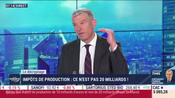 Le décryptage : Impôts de production, ce n'est pas 20 milliards!