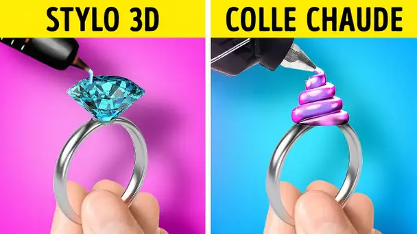 PISTOLET À COLLE vs STYLO 3D || Idées De Bricolage Créatives Et Astuces Sympas