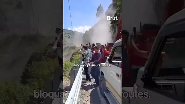 Les images impressionnantes d'un glissement de terrain en Inde