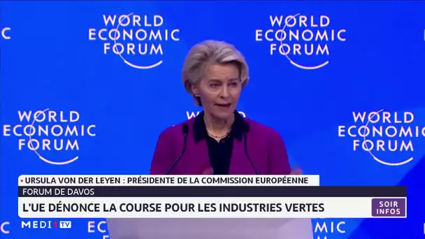 Forum Davos : l´UE dénonce la course pour les industries vertes