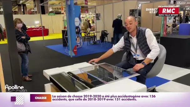 Une table basse transformable en poste de télétravail récompensée au Concours Lépine de Paris