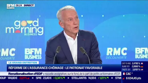 Réforme de l'assurance chômage: le patronat favorable