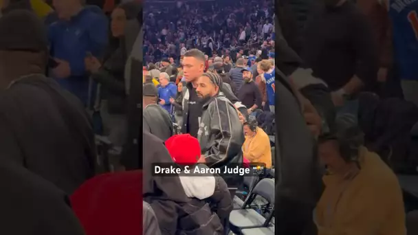 Drake & Aaron Judge pull up to Heat vs Knick #NBARivalsWeek | #Shorts