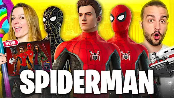 ON ACHETE LE NOUVEAU SKIN DE PETER PARKER SPIDER MAN NO WAY HOME ! FORTNITE DUO FR