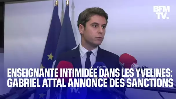 Enseignante intimidée dans les Yvelines: le point presse intégral de Gabriel Attal